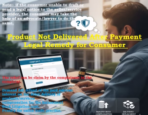 Product not delivered after payment