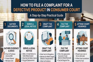 HOW TO FILE COMPLAINT FOR DEFECTIVE PRODUCT IN CONSUMER COURT