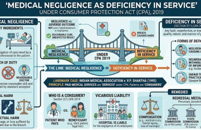 Medical Negligence as Deficiency in Service Under Consumer Protection Act 2019