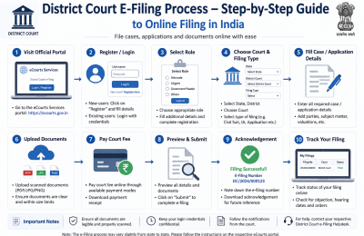 District Court E-Filing Process – Step-by-Step Guide to Online Filing in India